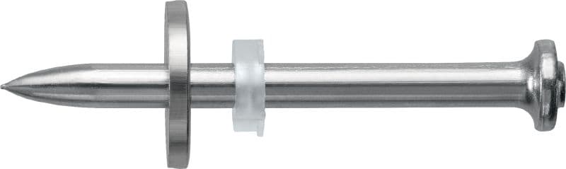 Clous X-CR P8 S béton / acier avec rondelle Clou unitaire en acier inoxydable avec rondelle en acier à utiliser avec les cloueurs à poudre sur l'acier et le béton dans les environnements corrosifs