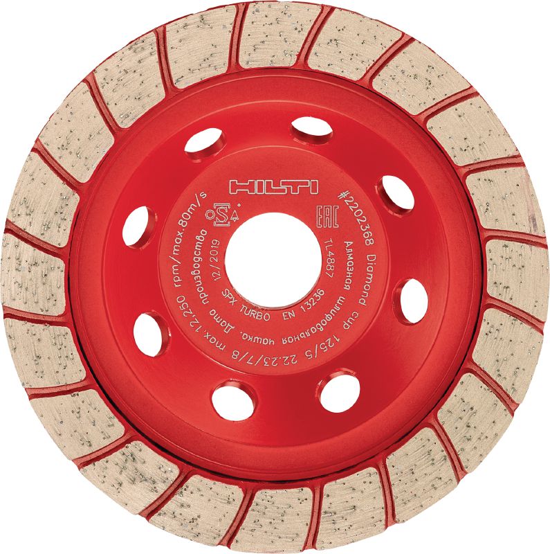 Meule diamant turbo SPX (pour DGH 130) Meule diamant Ultimate pour meuleuse à béton DGH 130 – pour le ponçage de finition du béton et de la pierre naturelle