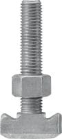 Boulon en T standard HBC Boulons en T utilisés avec les rails HAC-C pour les charges de traction et de cisaillement perpendiculaires