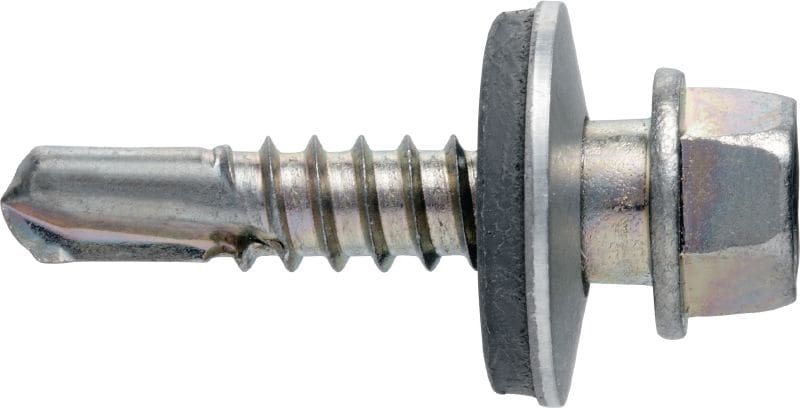 Vis métalliques autoperceuses S-MD 53 S Vis autoperceuse (acier inoxydable A2) avec rondelle de 16 mm pour les fixations de métal sur métal d'épaisseur moyenne à élevée (jusqu'à 4 mm)