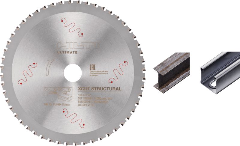 Lame de scie circulaire X-Cut pour l'acier et l'acier inoxydable structurels Lame de scie circulaire haute performance avec dents en carbure pour couper plus vite et durer plus longtemps dans l'acier structurel, y compris l'acier inoxydable