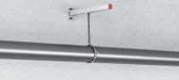 MP-MI Collier galvanisé de qualité supérieure avec insert d'insonorisation destiné aux applications de tuyauterie pour charges lourdes (métrique) Applications 3