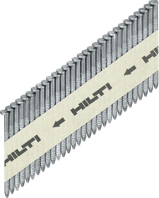 Clous profilés galvanisés GX-WF Clou de charpente cranté galvanisé pour la fixation du bois sur le bois avec le cloueur GX 90-WF