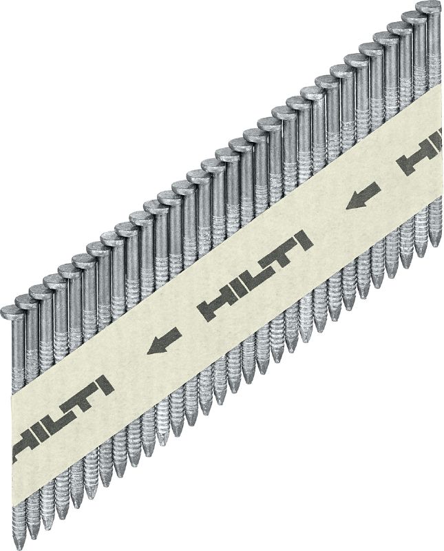 Clous profilés galvanisés GX-WF Clou de charpente cranté galvanisé pour la fixation du bois sur le bois avec le cloueur GX 90-WF