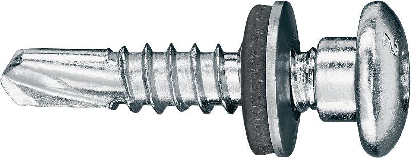 Vis métalliques autoperceuses S-MD 33 PS Vis autoperceuse (acier inoxydable A2) avec 12 mm rondelle pour attaches métal-métal epais (jusqu'à 6.0 mm)