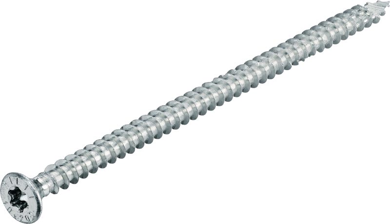 Vis à bois structurelle S-WCF-Z, tête fraisée avec filetage complet Vis à bois avec tête fraisée et filetage complet pour une capacité portante supérieure dans le bois structurel et une finition esthétique