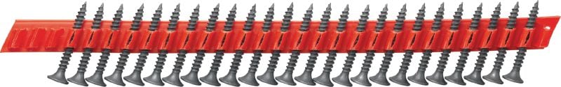 Vis pointues pour plaquiste S-DS 01 B M1 Vis en bande pour plaquiste (phosphatée) pour chargeurs de vis SD-M1 ou SD-M 2 - pour la fixation de panneaux de cloison sèche sur métal