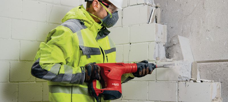 Marteau piqueur TE 500 SDS-Max Burineur SDS Max (TE-Y) robuste pour burinage léger dans le béton et la maçonnerie Applications 1