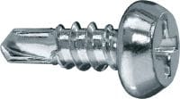 S-DD 02 Z 02 Vis pour ossature métallique intérieure, à tête cylindrique (zinguée) pour la fixation de poteaux sur rails