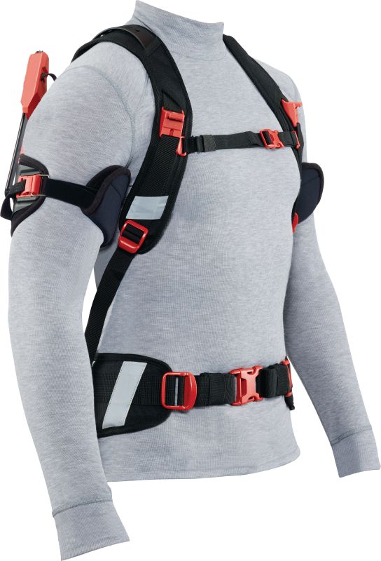 Exosquelette des épaules EXO-S Exosquelette pour les métiers de la construction permettant de soulager la fatigue des épaules et du cou lors des applications au-dessus du niveau des épaules, pour des circonférences de biceps jusqu'à 40 cm (16”)