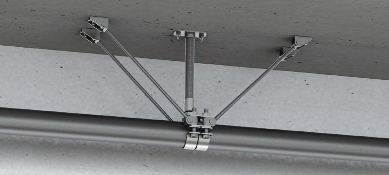Point fixe universel MFP-UM2 (charges moyennes) Point fixe universel galvanisé, renforcé des deux côtés, pour charges moyennes jusqu'à 14 kN Applications 1