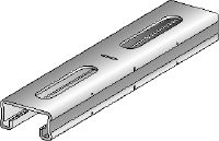 Rail MQ-21-RA2 Rail entretoise MQ en acier inoxydable (A2) d'une hauteur de 21 mm destiné aux applications pour charges légères