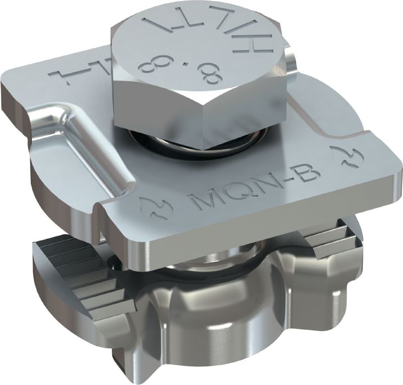 Bouton d'assemblage de rails MQN-B Bouton d'assemblage de rails galvanisé Ultimate – essai au feu selon l'ATE