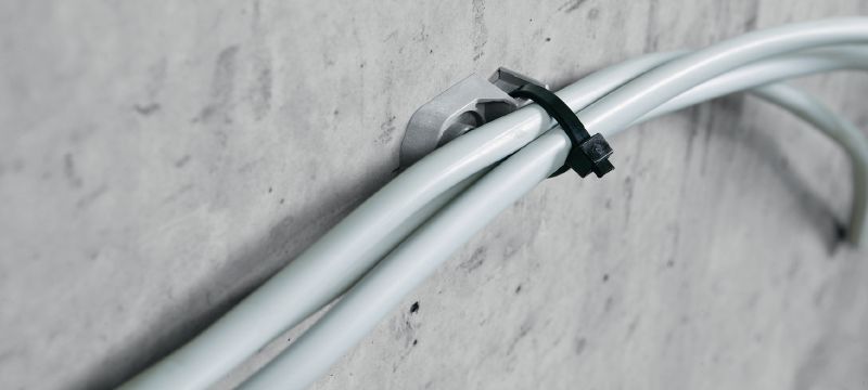 Support de collier de serrage X-ECT MX Étrier attache-câble/conduit à utiliser avec les clous en bande-chargeur Applications 1