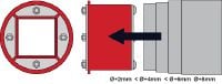 Adaptateur CFS-T AS Adaptateur pour ajuster le diamètre extérieur des bouchons d'étanchéité CFS-T RR et CFS-T RRS Applications 1