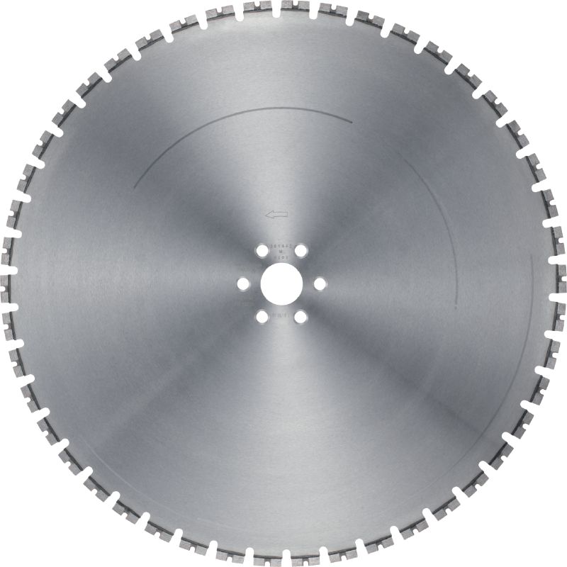 Lame de scie murale Equidist SPX MCS (60H : compatible avec Hilti et Husqvarna®) Lame de scie murale Ultimate (15 kW) pour une vitesse élevée et une plus grande durée de vie dans le béton armé (mandrin 60H)