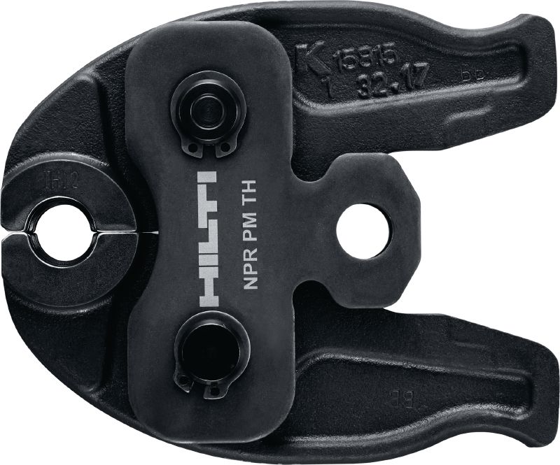 Mâchoire de sertisseuse NPR PM TH Mâchoires de sertisseuse pour raccords à empreinte TH jusqu'à 40 mm. Compatible avec la sertisseuse NPR 19-A Hilti