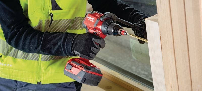 Visseuse-perceuse sans fil SF 6-A22 Visseuse-perceuse sans fil 22 V avec contrôle anti-torsion et embrayage électronique pour une utilisation universelle dans le bois, le métal et autres matériaux Applications 1