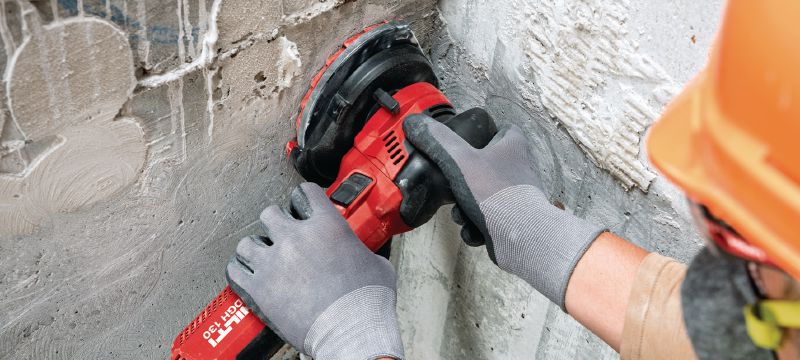 Ponceuse à béton filaire pour poncer et ébarber les surfaces en béton