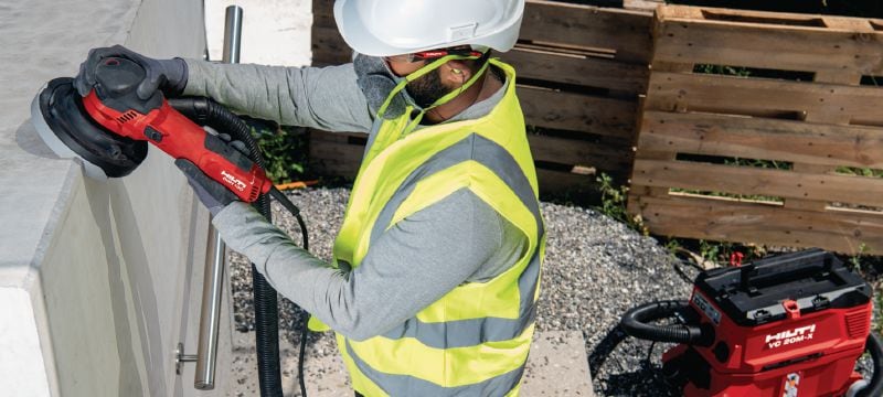 Meule diamant turbo SPX (pour DGH 130) Meule diamant Ultimate pour meuleuse à béton DGH 130 – pour le ponçage de finition du béton et de la pierre naturelle Applications 1