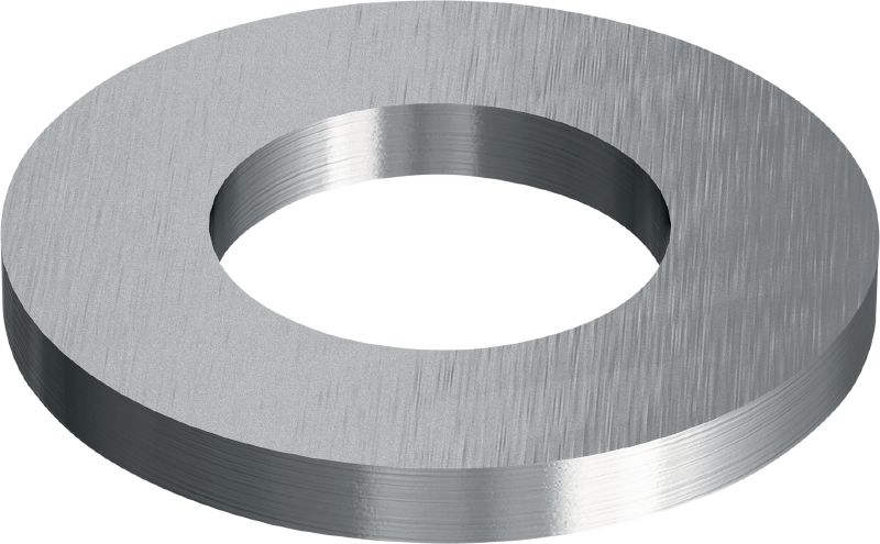 Rondelle plate en acier inoxydable (ISO 7093) Rondelle plate en acier inoxydable (A4) conforme à ISO 7093 à utiliser dans diverses applications