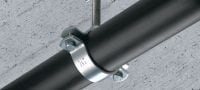 Collier point fixe MFP-L-F pour charges légères Attache pour tubes de point fixe galvanisée à chaud de haute qualité pour une performance maximale dans les applications d'installation de tubes pour charges légères Applications 1