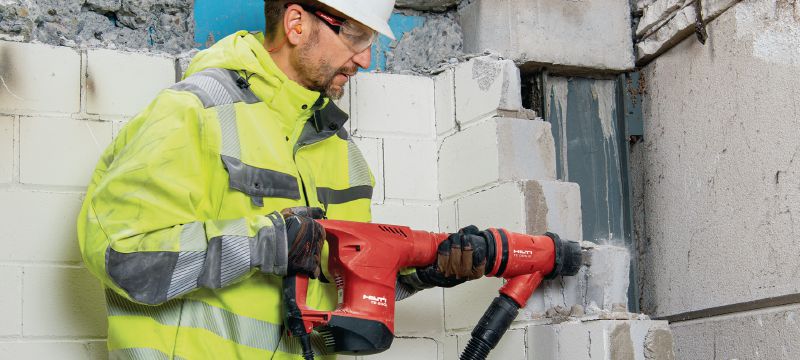 Marteau piqueur TE 500 SDS-Max Burineur SDS Max (TE-Y) robuste pour burinage léger dans le béton et la maçonnerie Applications 1
