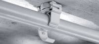 Collier de serrage X-EKSC MX Clip plastique pour câble/tube avec système encliquetable et verrouillage à ressort à installer avec les clous en bande Applications 3