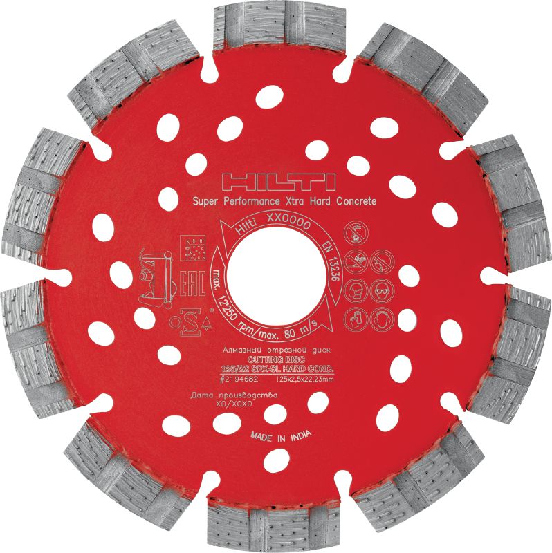 Disque diamant pour béton dur SPX-SL Disque diamant Ultimate à technologie Equidist pour le rainurage dans le béton dur