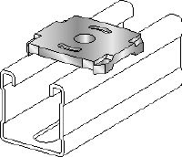 MQZ-L-R Plaque perforée en acier inoxydable (A4) pour le montage et le chevillage en trapèze