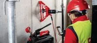 Services d’essai d'arrachement sur site Essais de résistance et de charge d'épreuve sur site pour chevilles et fers d'armature installés a posteriori Applications 1