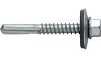 Vis métalliques autoperceuses S-MD55Z Vis autoperceuse (acier au carbone zingué) avec rondelle de 16 mm pour des fixations épaisses métal sur métal (jusqu'à 15 mm)