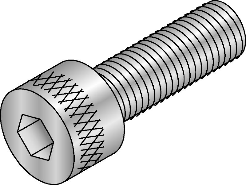 Vis à tête cylindrique à six pans creux DIN 912 galvanisée Vis à tête cylindrique à six pans creux correspondant à DIN 912