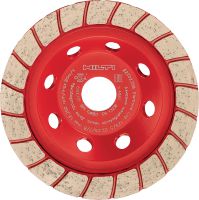 Meule diamant turbo SPX (pour DGH 130) Meule diamant Ultimate pour meuleuse à béton DGH 130 – pour le ponçage de finition du béton et de la pierre naturelle
