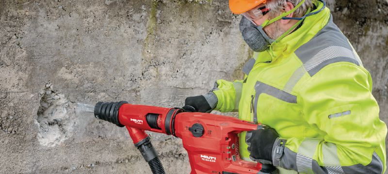 Perforateur sans fil TE 60-A36 Perforateur-burineur SDS Max 36 V avec systèmes anti-torsion (ATC) et de réduction active des vibrations (AVR) pour forage et burinage intensifs dans le béton Applications 1
