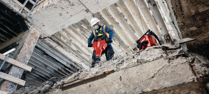 Marteau-piqueur sans fil TE 2000-22 Marteau-piqueur sur batterie, puissant et léger pour la démolition du béton et autres travaux de démolition (plateforme de batteries Nuron) Applications 1