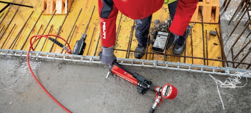 Services d’essai d'arrachement sur site Essais de résistance et de charge d'épreuve sur site pour chevilles et fers d'armature installés a posteriori Applications 1