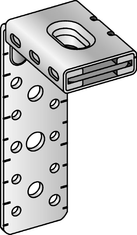 MVA-LC Équerre galvanisée pour gaine de ventilation destinée à la fixation ou la suspension de conduits de ventilation