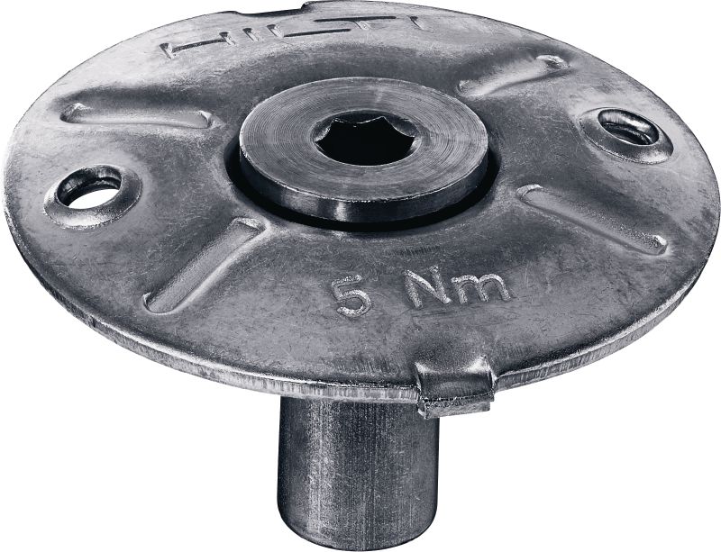Coupelle de fixation pour caillebotis étroits X-FCM-R NG (acier inoxydable) Coupelle de fixation en acier inoxydable pour fixer les caillebotis de sol à mailles étroites dans des environnements hautement corrosifs à l'aide de goujons filetés