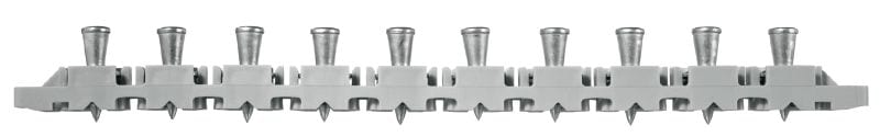 Clous pour tablier métallique X-ENP MXR (en bande) Clous en bande pour la fixation de tôles métalliques sur des structures métalliques à l'aide de cloueurs à poudre verticale