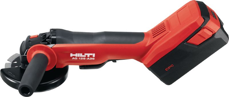 Meuleuse d'angle sans fil AG 125-A36 Meuleuse d'angle sans fil 36 V (sans charbon) pour la découpe et le meulage avec des disques jusqu'à 125 mm