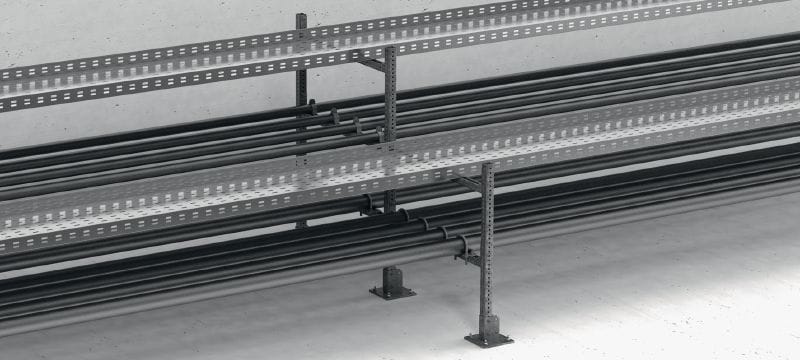 Rail lourd MT-70 OC Profilé carré pour l'utilisation en milieu extérieur avec faible pollution Applications 1