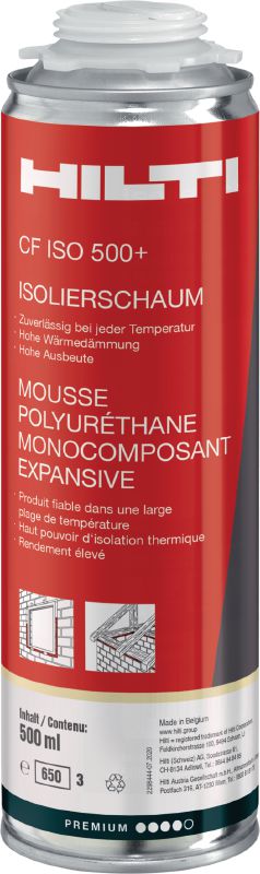 Mousse isolante à haut rendement CF ISO 500+ Mousse isolante à haut rendement multi-usages pour augmenter le rendement dans une vaste gamme de températures