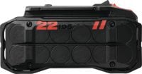 Batterie Nuron B 22-195 Batterie Li-ion 22 V haute capacité, conçue pour améliorer les performances et l'autonomie des outils électroportatifs Nuron pour travaux semi-intensifs à intensifs