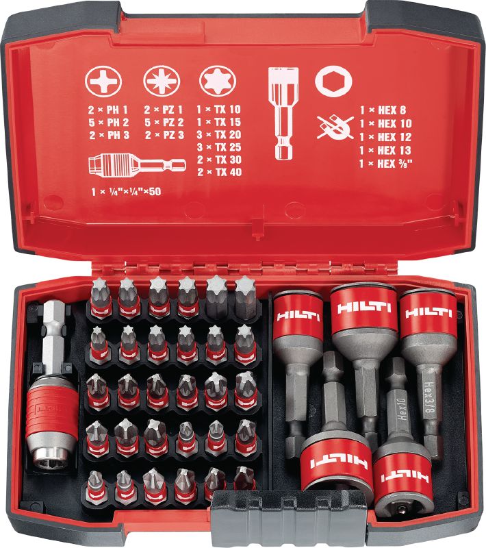 Kit d'embouts de vissage S-BS (S) - Embouts et douilles - Hilti France