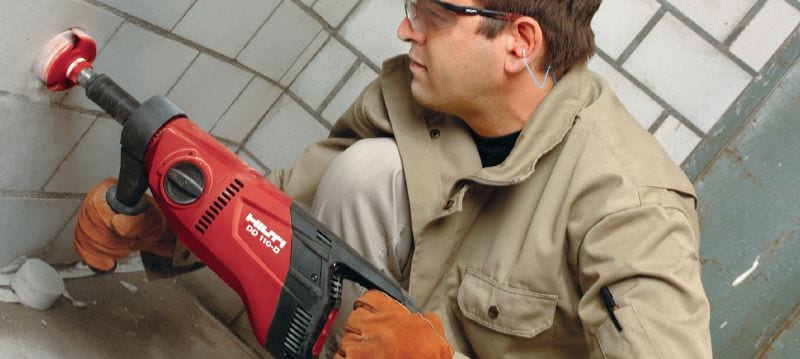 Carotteuse DD 110-D Perceuse diamant compacte et légère pour le carottage manuel à sec dans la maçonnerie jusqu'à 160 mm Applications 1