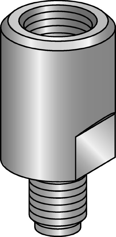 Adaptateur pour plaquette à rails MQZ-A-F Adaptateur pour plaquette à rails galvanisé à chaud (GAC) pour convertir le diamètre des tiges filetées