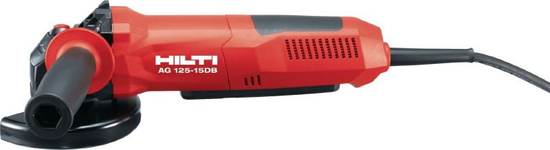 Meuleuse d'angle AG 125-15DB Meuleuse d'angle 1 500 W avec interrupteur de type homme mort et frein pour une sécurité maximale, pour disques jusqu'à 125 mm