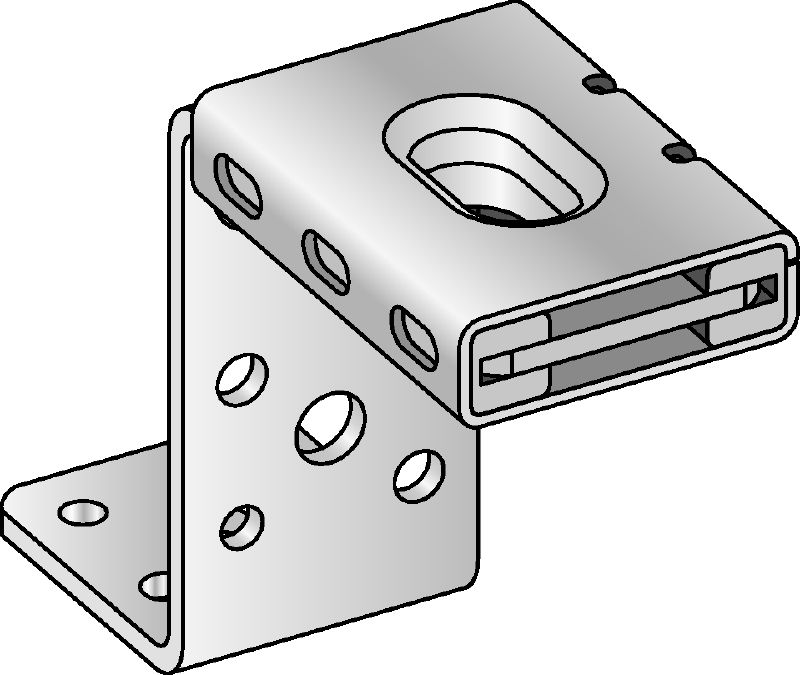 Support de ventilation MVA-ZC Équerre galvanisée pour gaine de ventilation destinée à la fixation de conduits de ventilation moyens au-dessus de la tête