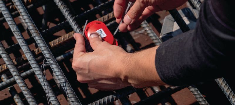 Capteurs de béton HCS T1 (Bluetooth®) Capteurs de maturité du béton pour surveiller sa température et sa résistance à l'aide d'une collecte de données sur chantier via Bluetooth® Applications 1